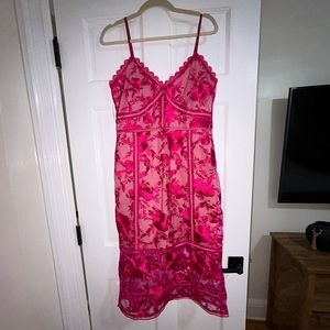 Lulus lace trumpet midi dress